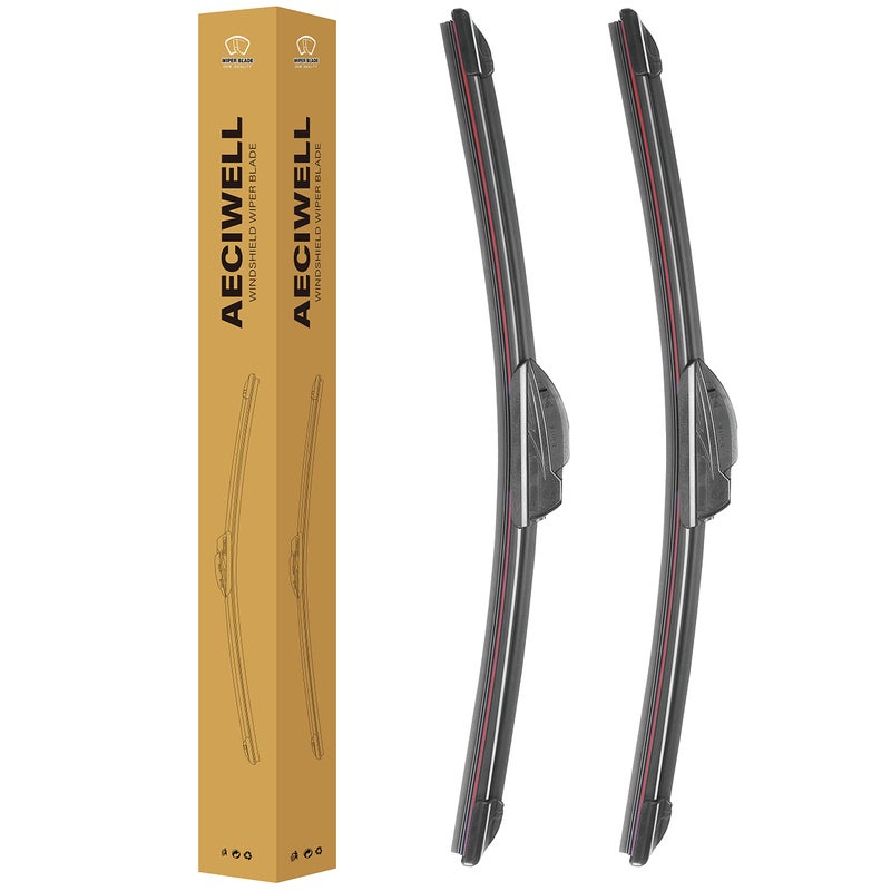 AECIWELL Windshield Wipers OEM Quality 26  16 Premium AllSeason Wiper Blades Automotive Replacement Windshield Wiper Blades for UJ hook Set of 2