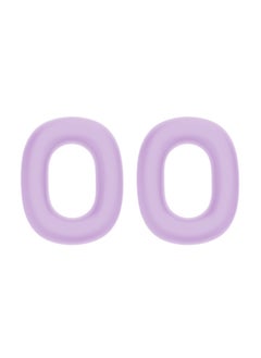 2024 Airpods Max Headset Protective Cover Ear Cap Head Beam Shell Silicone Protective Cover-Color:Purple Ear Cap Cover-Model:Airpods Max