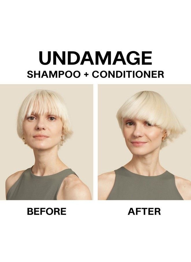 JVN Undamage Strengthening Shampoo Reparative Shampoo For Dry Hair Smooths Strands And Repairs Hair Sulfate Free (10 Fl Oz)  - Image 3