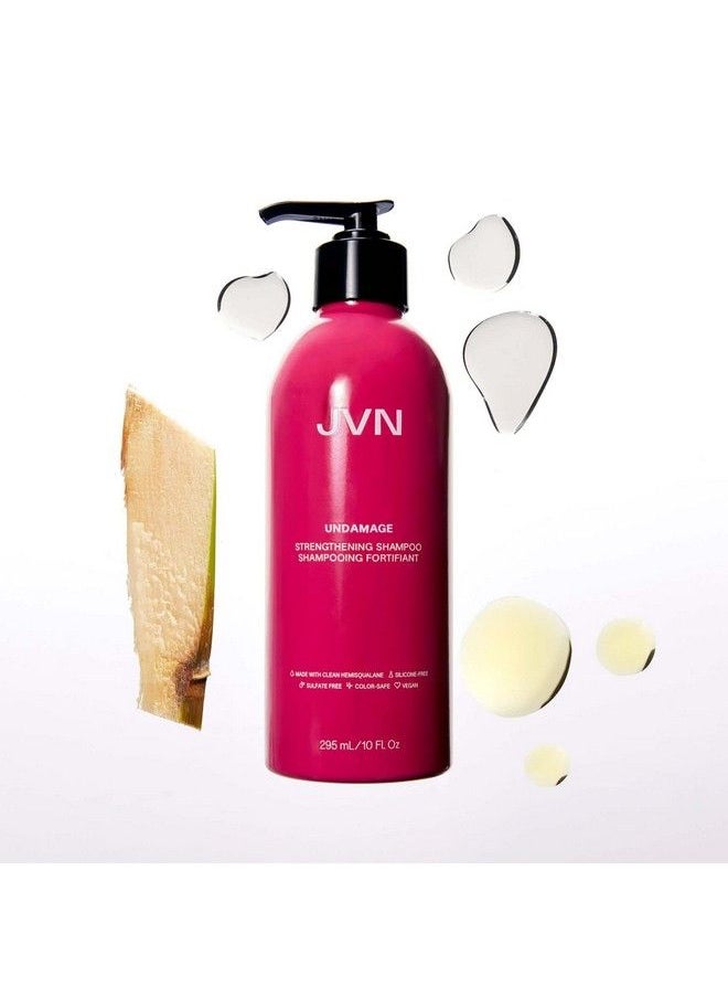 JVN Undamage Strengthening Shampoo Reparative Shampoo For Dry Hair Smooths Strands And Repairs Hair Sulfate Free (10 Fl Oz)  - Image 5