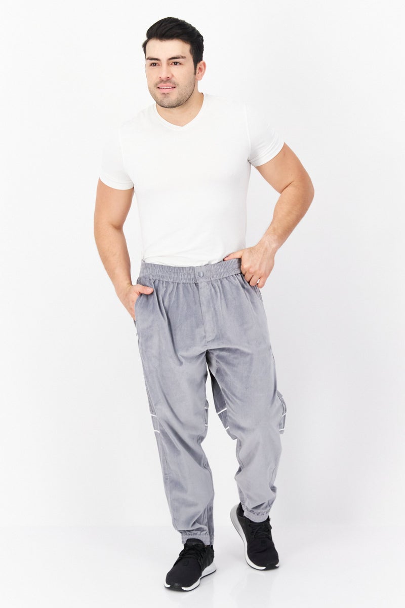 adidas Originals Men Sportswear Fit Outdoor Jogger Pants, Grey  - Image 2