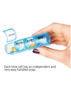 KASTWAVE Excefore Box 7 Day Organiser 4 Times Day Weekly Hold Medicine Box  - Image 5