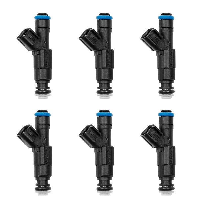 Fuel Injector 4 Holes 6Pcs for 19992004 Jeep Cherokee Grand Cherokee Wrangler 40L Dodge Ram 1500 2500 3500 52L Replace 0280155784 4854181 280155784 4667938