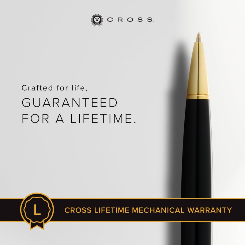 Cross Bailey Light Polished Black Resin and Gold Tone Ballpoint Pen - Image 3
