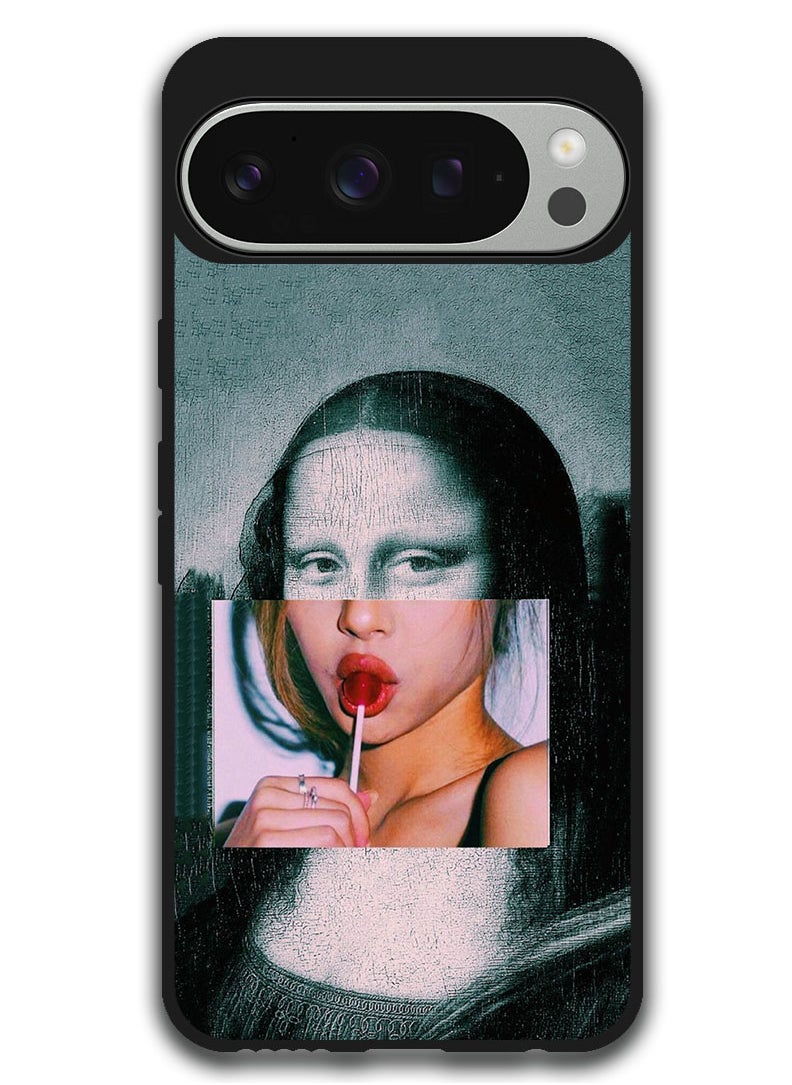 Theodor - Protective Case Anti Scratch Shock Proof Bumper Cover For Google Pixel 9 Pro XL Mona Lisa 2 - Image 1