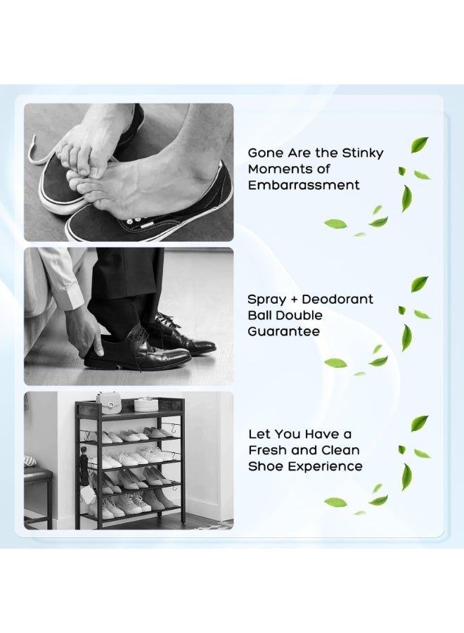 Clean Odor Eliminator Spray for Shoes - Long Lasting Deodorizer for Sneakers, Work Shoes & Athletic Footwear - Powerful Odor Neutralizer with Natural Freshness - Image 4