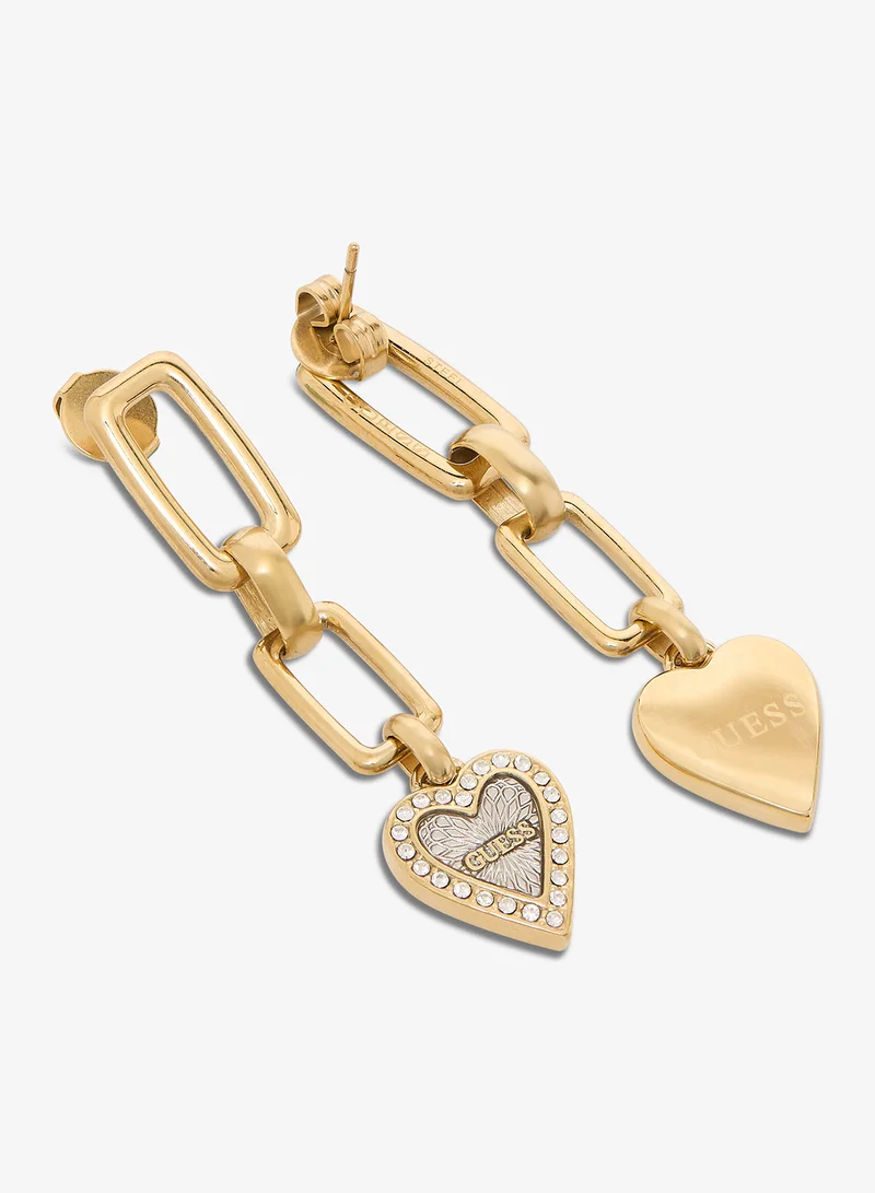 GUESS 45mm Heart Paperlink Pendant Necklace