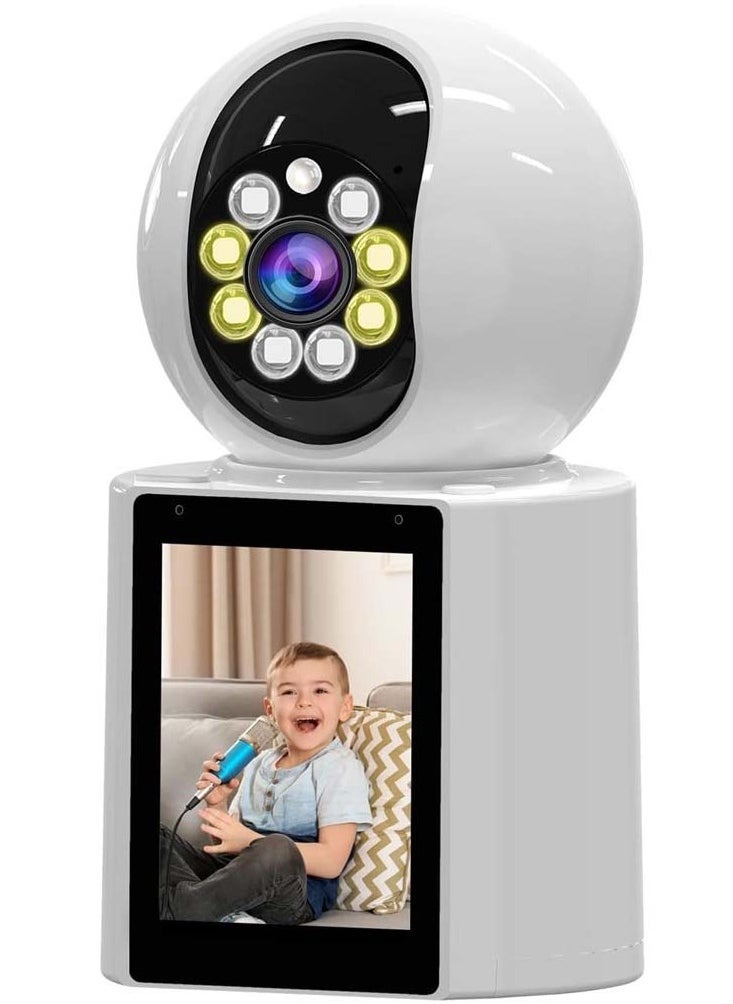4K HD Indoor Security Camera – 360° Smart Cam with Night Vision, Motion Detection, 2-Way Audio & Mobile App Control