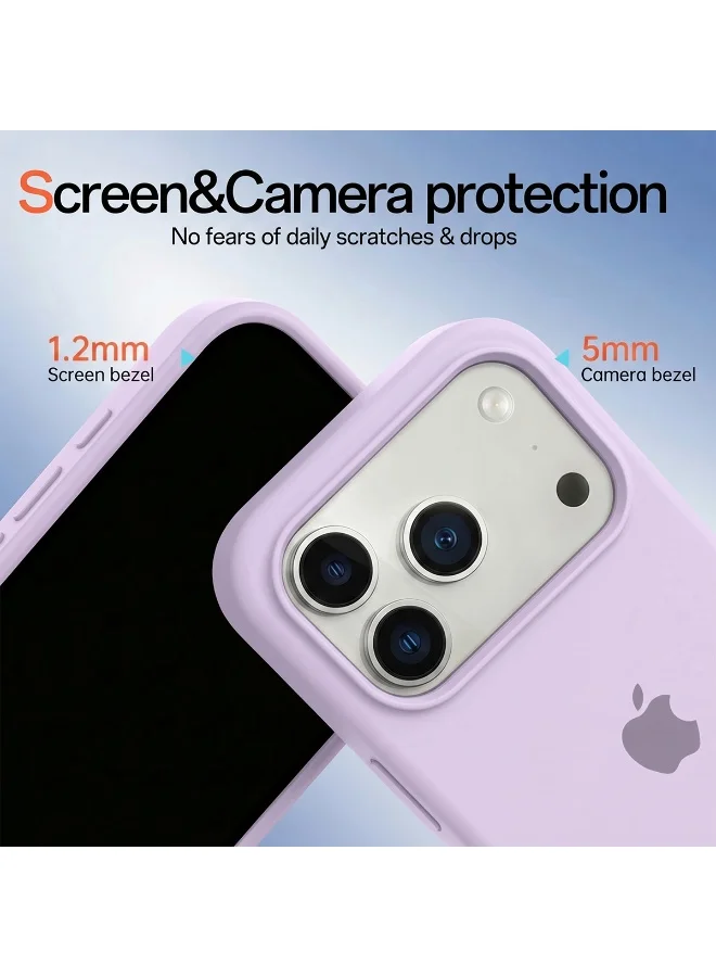 موبكوس جراب Mobcos iPhone 17 Pro Max الأرجواني بشعار Elite، مصنوع من السيليكون الفاخر، مزود بخاصية الشحن اللاسلكي المغناطيسي | ملمس ناعم كالحرير | حماية فائقة ضد الصدمات بمعايير عسكرية | توافق مغناطيسي قوي | غطاء أنيق وفاخر