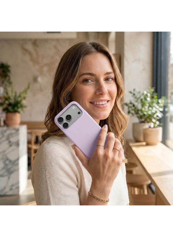 موبكوس جراب Mobcos iPhone 17 Pro Max الأرجواني بشعار Elite، مصنوع من السيليكون الفاخر، مزود بخاصية الشحن اللاسلكي المغناطيسي | ملمس ناعم كالحرير | حماية فائقة ضد الصدمات بمعايير عسكرية | توافق مغناطيسي قوي | غطاء أنيق وفاخر - Image 5