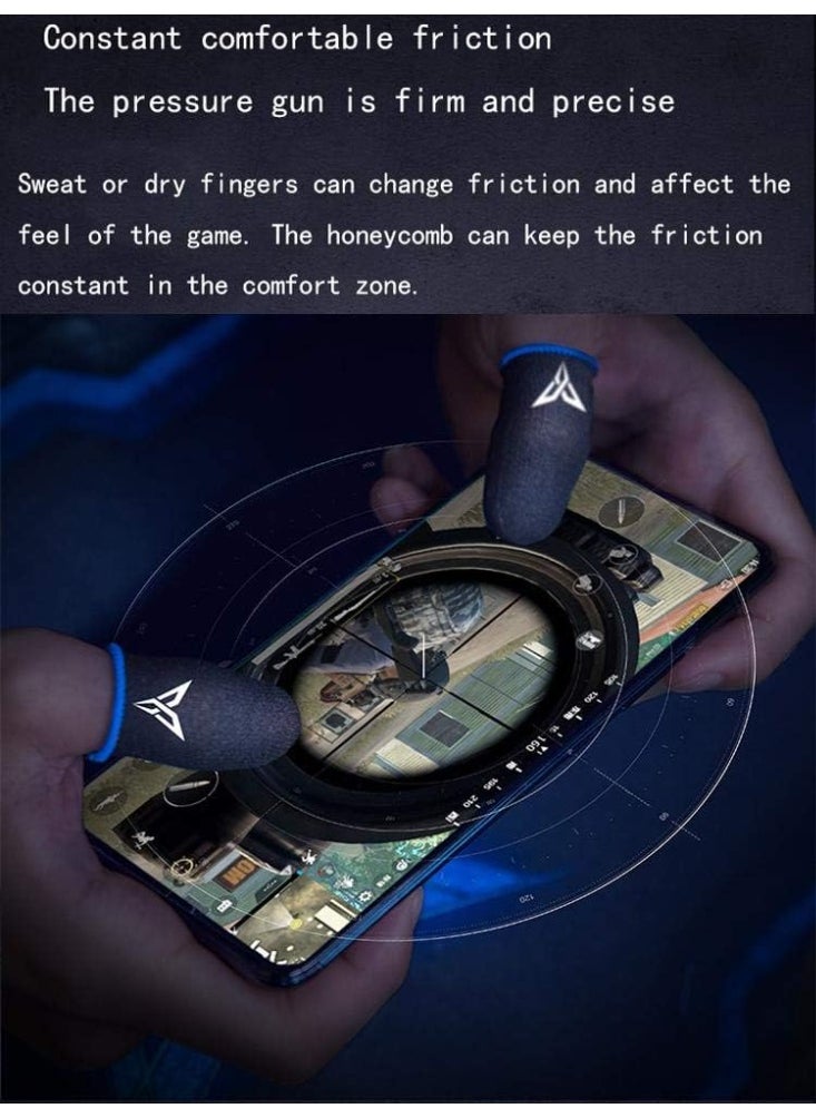 Professional PUBG Mobile Gaming Sweat-Proof Thumb Sleeve Gloves – Multi-Color Touchscreen Covers