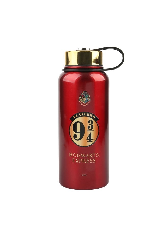 Miniso Harry Potter Large Capacity Double Wall Insulated Bottle (1.08L)(Red) 