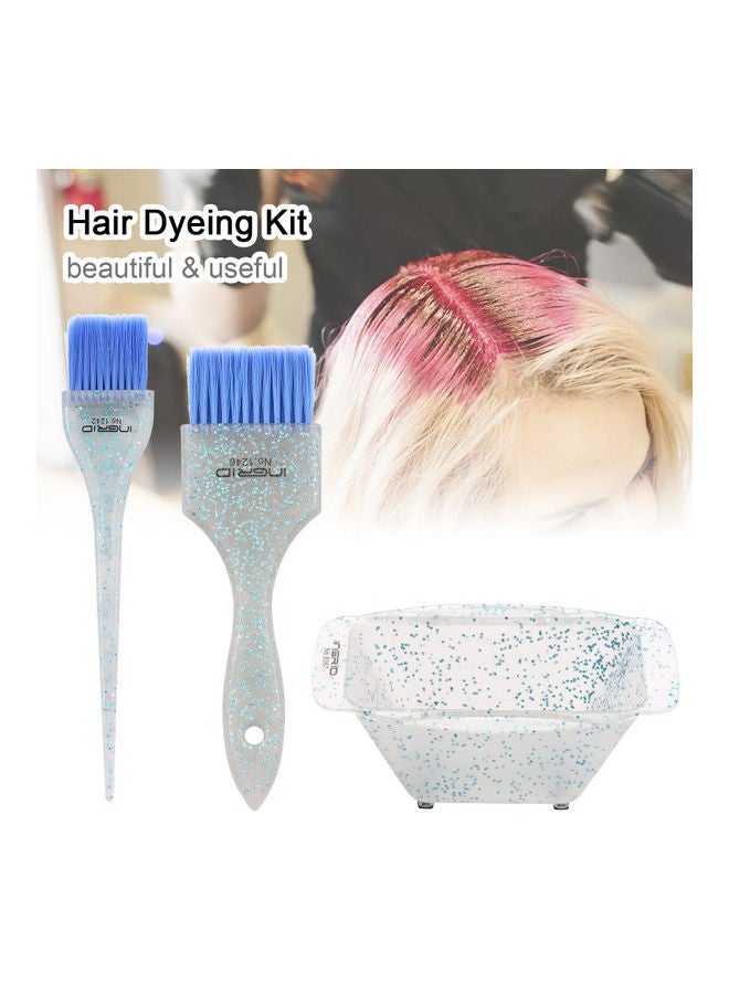 إسكدنيا مجموعة صبغ الشعر الاحترافية لصالونات التجميل مكونة من 3 قطع أزرق-أبيض - Image 5