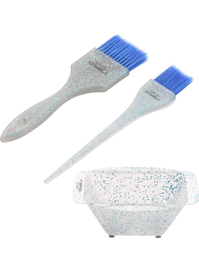 إسكدنيا مجموعة صبغ الشعر الاحترافية لصالونات التجميل مكونة من 3 قطع أزرق-أبيض - Image 1