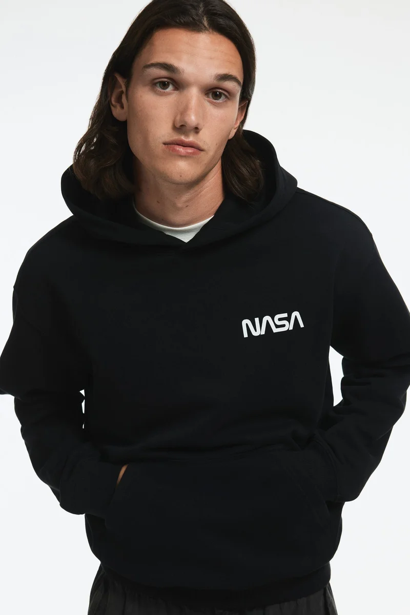 H&M Loose Fit Printed hoodie