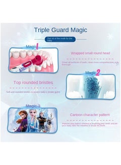Oral-B 3 Pack of Children's Soft Toothbrush Heads Frost Princess Series With A Dust Cover Included  - Image 4