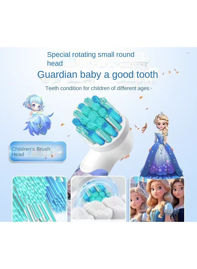 Oral-B - 3 Pack of Children's Soft Toothbrush Heads Frost Princess Series With A Dust Cover Included - Image 1