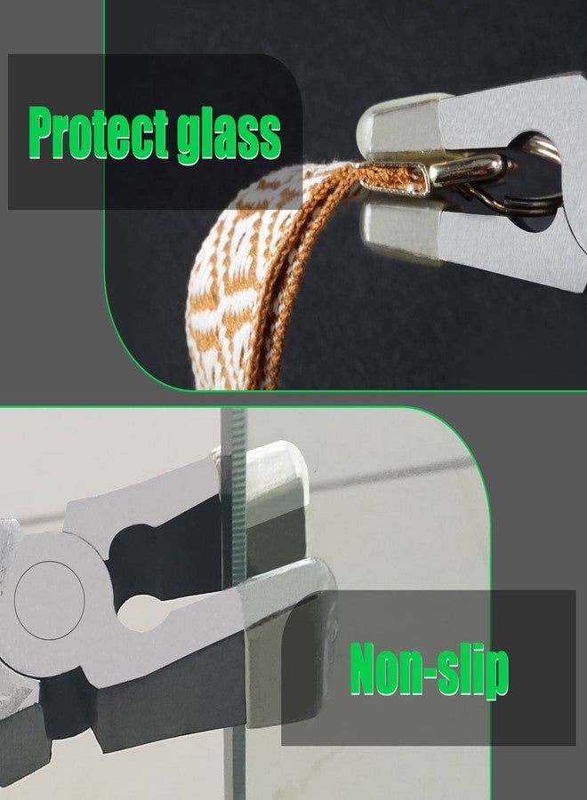 LEONTOOL 8Pcs Replacement Rubber Tips For Glass Breaking Pliers Flat Jaws Tips Key Fob Hardware 1 Inch Key Fob Pliers Attach Rubber Tips Stained Glass Supplies for Hardware Install Labor Day Gifts - Image 3