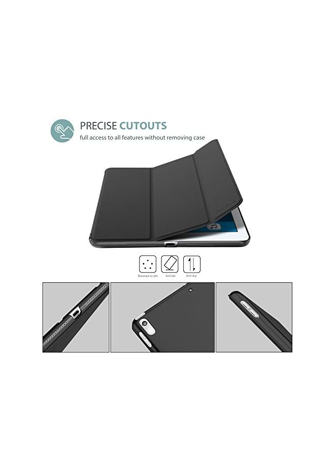 Procases iPad Air (3rd Gen) 10.5" 2019 / iPad Pro 10.5" 2017 Case, Ultra Slim Lightweight Stand Smart Case Shell with Translucent Frosted Back Cover for Apple iPad Air (3rd Gen) 10.5" 2019 -Black - Image 3