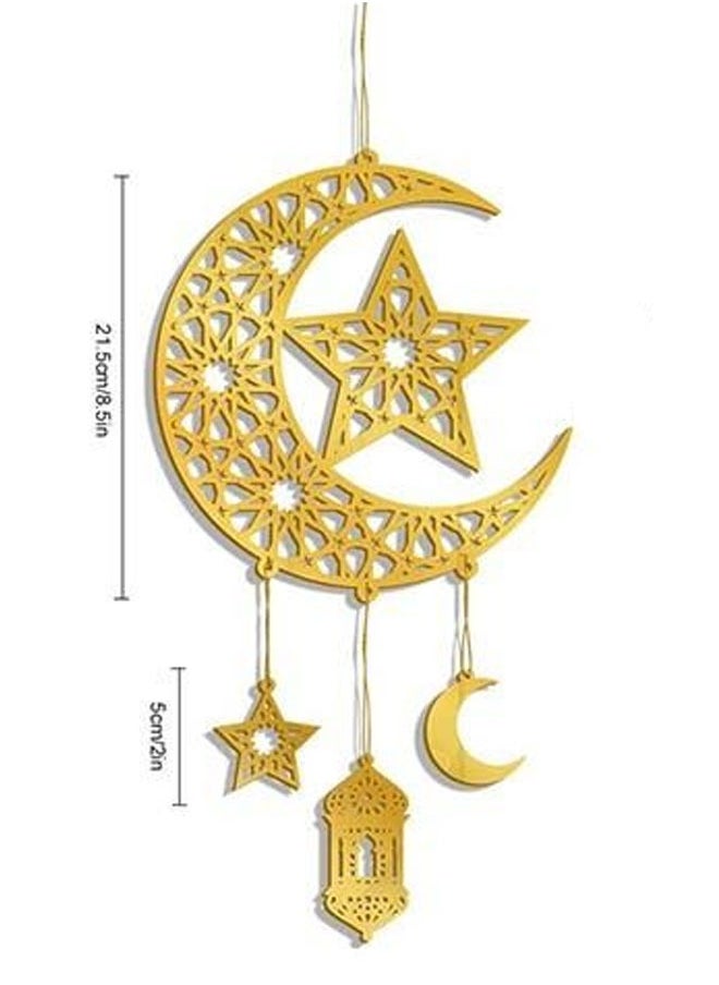 KLNAMAEAAN Ramadan Decorations – Premium Quality Acrylic with a String – Ramadan Decorations for Home – Home Decoration for Outdoor & Indoor  - Image 3