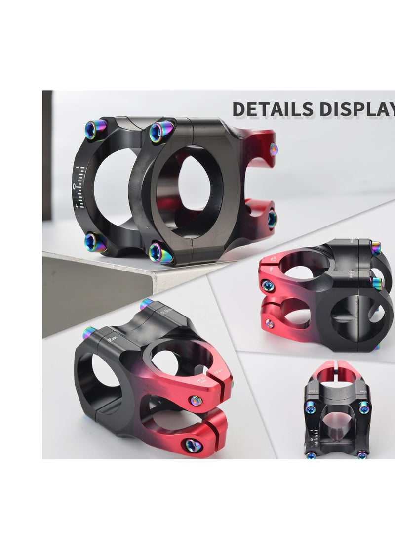 Generic 31.8  28.6mm Bike Stem, 35mm Short MTB Stem, Ultra-Light CNC Aluminum Alloy, Gradient Color High-Strength Alu Alloy Ultralight Hollow Stem for Mountain and Road Bikes  - Image 4