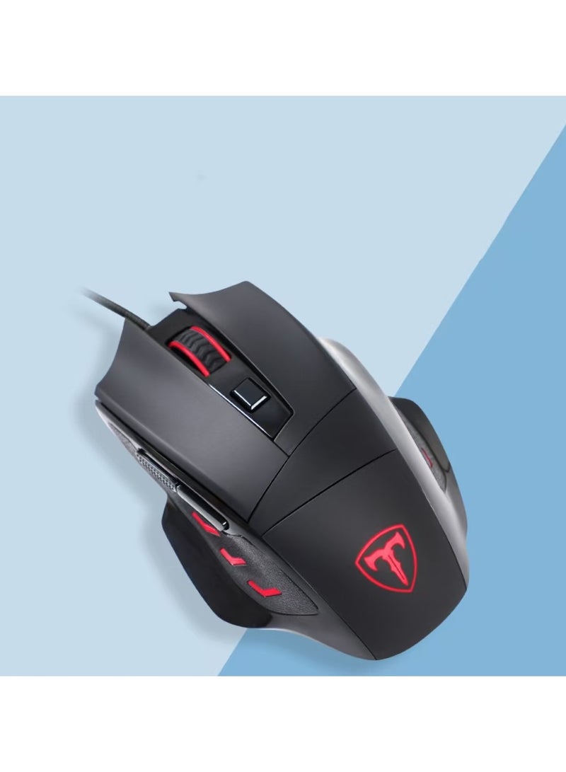 Captaintech Gaming Mice Gaming Mouse Wired RGB Chroma Backlit Gaming Mouse 8 Programmable ons, 7200 DPI Adjustable, Comfortable Grip Ergonomic Optical PC Computer with Fire on, Sega Genesis Acces - Image 1