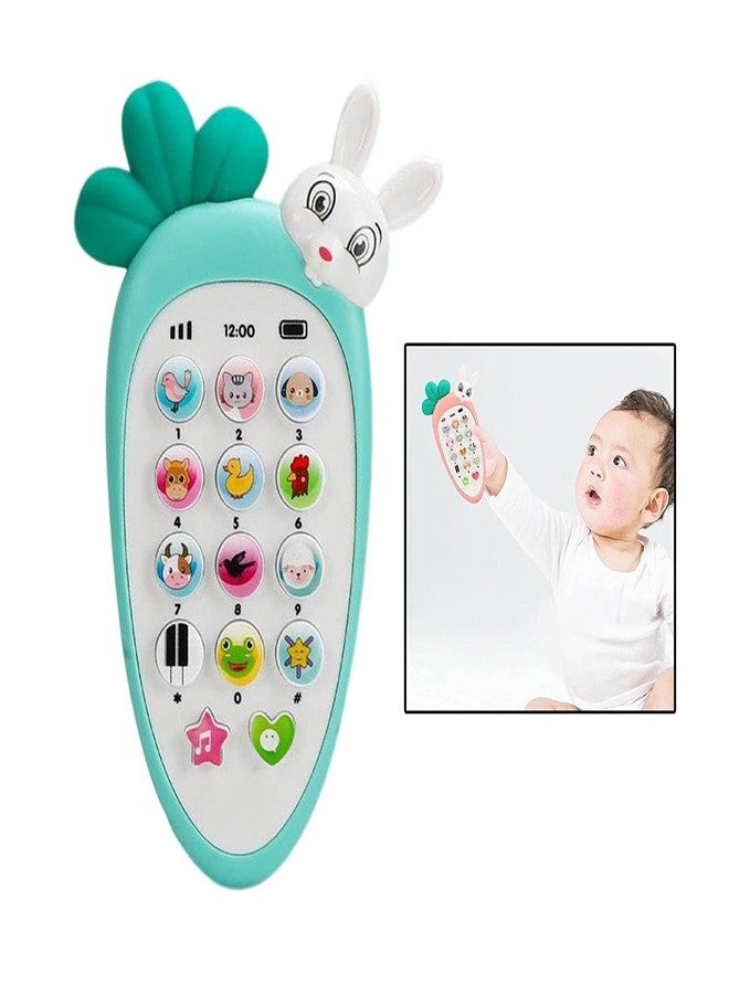 KIDDOVATE Cute Rabbit Phone Toy for Kids with Music, Lights & Ringtones | Radish Style Pretend Play Mobile for Toddlers Boys & Girls | Educational Learning Toy | Birthday Return Gift | Multicolor - Image 4
