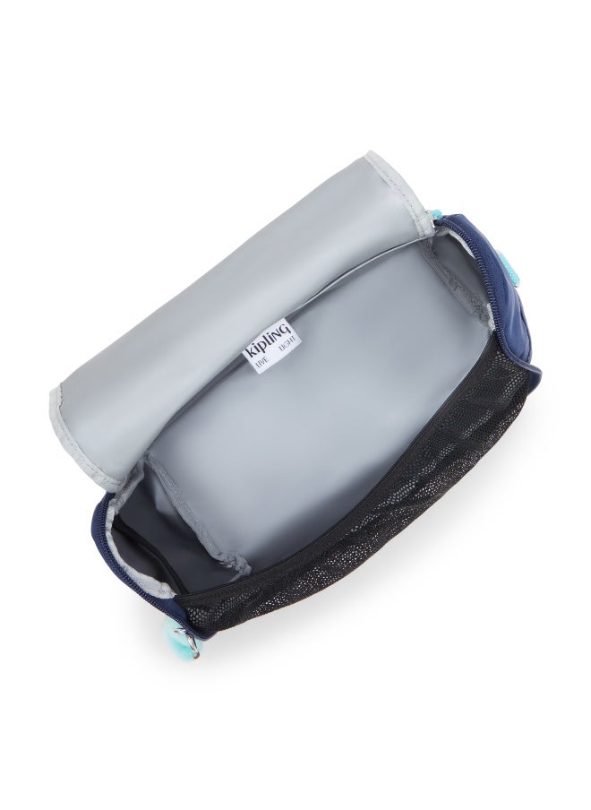 kipling New Kichirou Insulated Kids School Lunchbag with Trolley Sleeve, 0.27 kgs, 6L - Resort Navy (Mixed Colors)  - Image 2