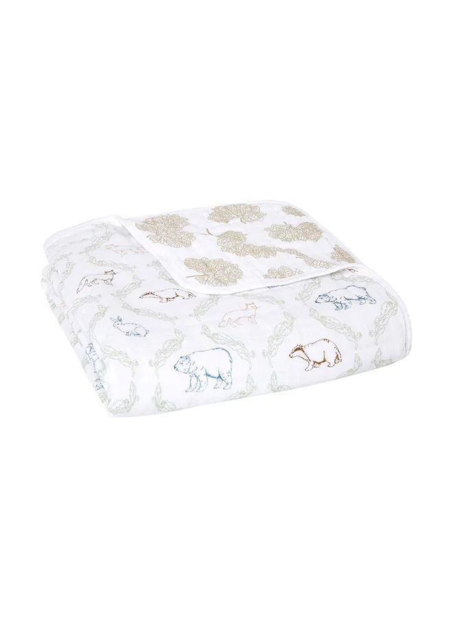 aden + anais Essentials Cotton Muslin Blanket Harmony - Folk Forest
