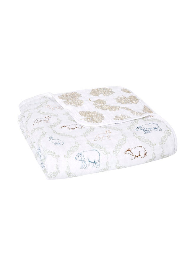 aden + anais Essentials Cotton Muslin Blanket Harmony - Folk Forest - Image 1