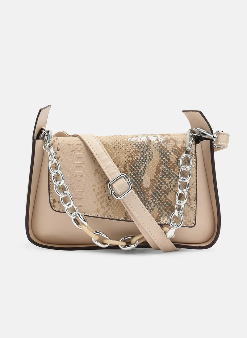 Haute Sauce Women's The Coilmark Asymmetric Hand Bag - Ecru Beige