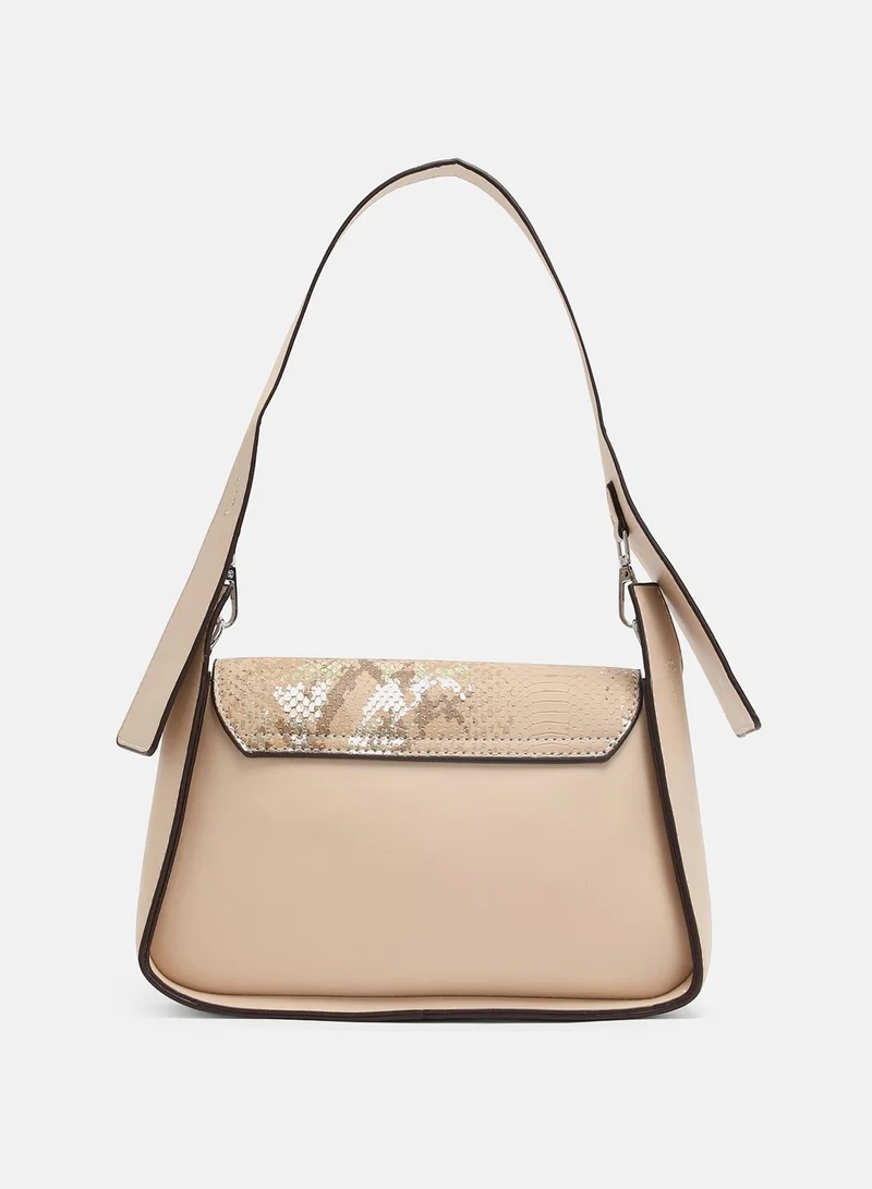 Haute Sauce Women's The Coilmark Asymmetric Hand Bag - Ecru Beige