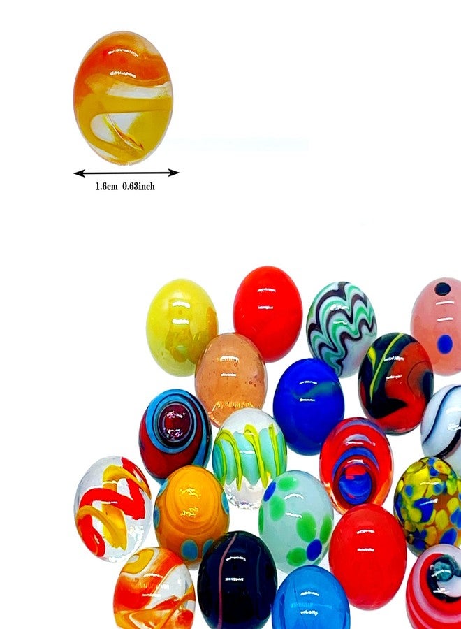 Miutrue 20 Vintage Marbles Bulk for Kids Ages 4-8-12 Hobbyist for Marble Run Track Game Small Marbles Game Toy (16mm) (20pcs) - Image 3