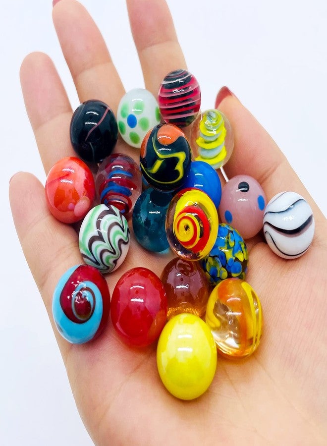 Miutrue 20 Vintage Marbles Bulk for Kids Ages 4-8-12 Hobbyist for Marble Run Track Game Small Marbles Game Toy (16mm) (20pcs) - Image 4