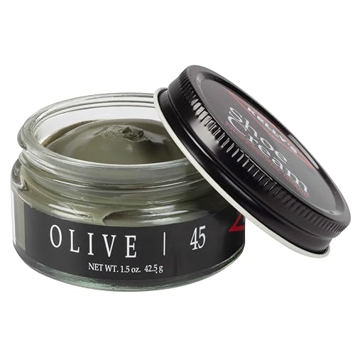 KELLYS Kelly's Olive Shoe Polish 1.5 oz - Professional Leather Shoe Cream - Image 1