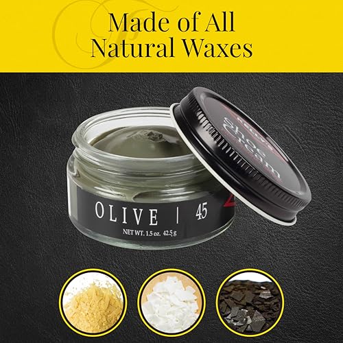 KELLYS Kelly's Olive Shoe Polish 1.5 oz - Professional Leather Shoe Cream - Image 3