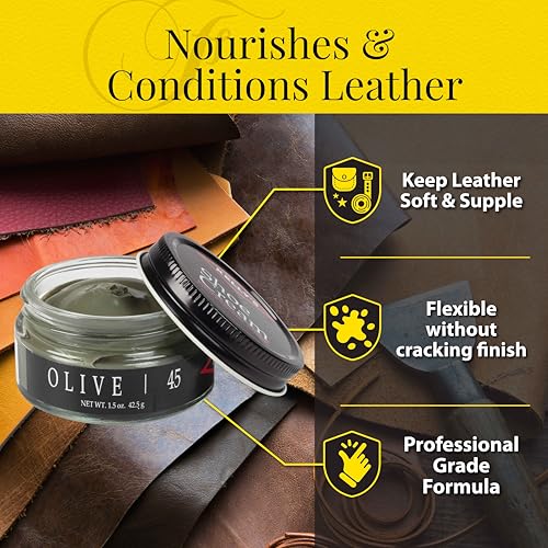 KELLYS Kelly's Olive Shoe Polish 1.5 oz - Professional Leather Shoe Cream - Image 5