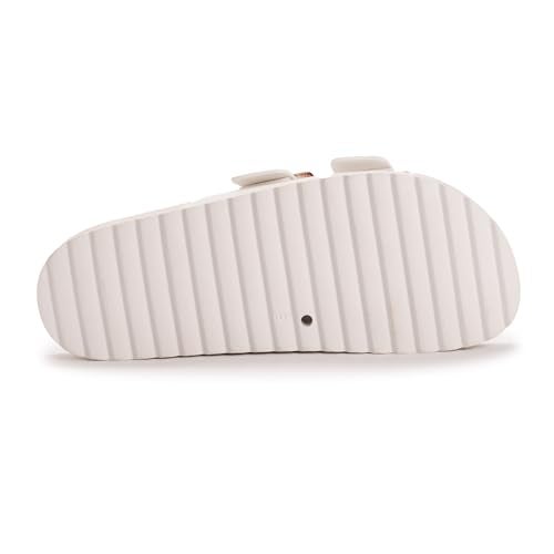 MUK LUKS Women's Grand Cayman Sandal, White, 8 - Image 5