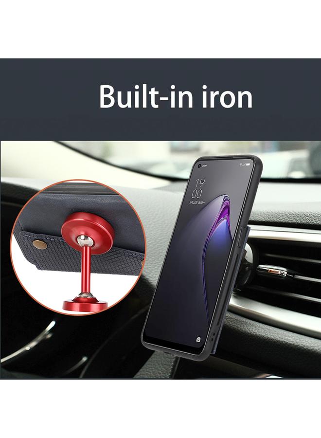 اس-توب جراب هاتف مغناطيسي بفتحات بطاقات مزدوجة لهاتف OPPO Reno8 Pro - Image 4