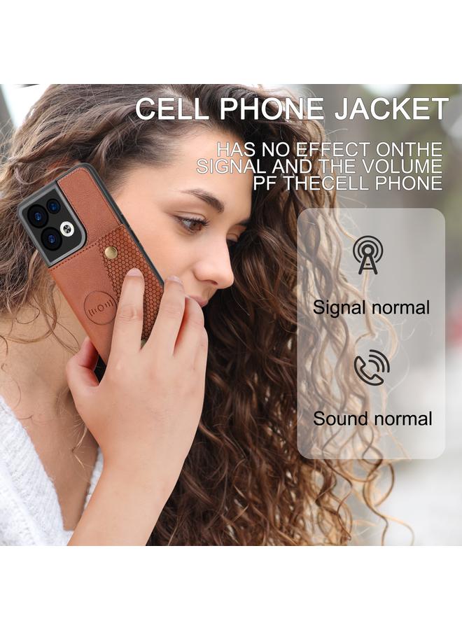 اس-توب جراب هاتف مغناطيسي بفتحات بطاقات مزدوجة لهاتف OPPO Reno8 Pro - Image 5