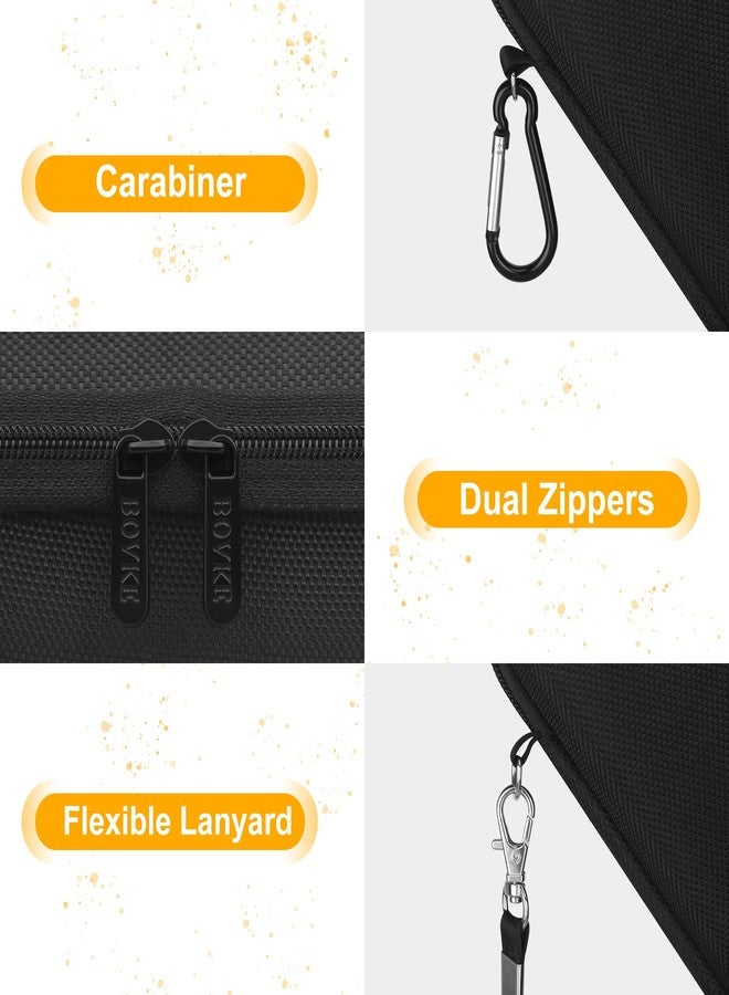 BOVKE Carrying GPS Case for Garmin GPSMAP 66i, Garmin inReach Explorer+, GPS Navigation Holder for Garmin GPSMAP 78sc 66s Handheld Satellite Communicator, Mesh Pocket fit Charging Cables, Black - Image 4