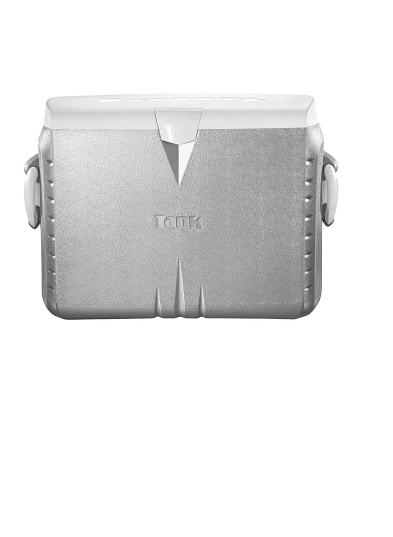 TANK 45L Tank Ice Box Cooler – Large Insulated Ice Chest for Camping, Fishing, Beach & Travel, Heavy-Duty & Leak-Proof, Keeps Ice for Hours, Silver – 1 Year Warranty - Image 1
