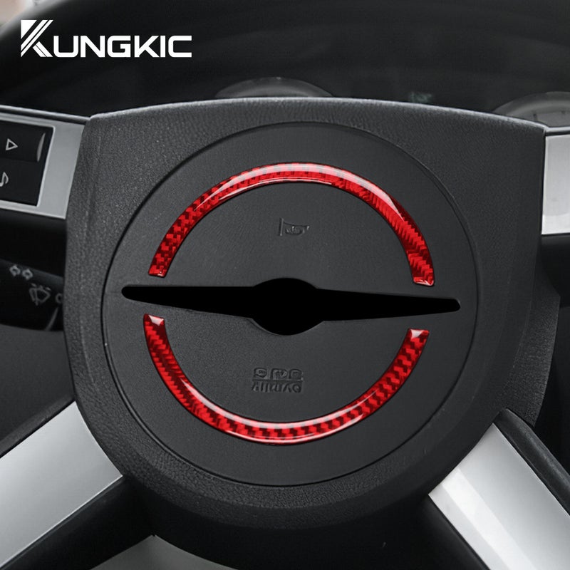Real Soft Carbon Fiber Sticker For Chrysler 300 300C 2005 2006 2007 2008 2009 2010 Car Steering Wheel Button Interior Trim - Image 4