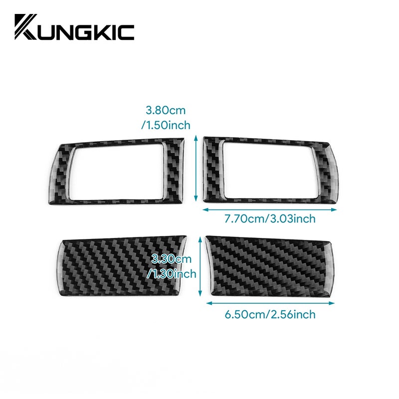 Real Soft Carbon Fiber Sticker For Chrysler 300 300C 2005 2006 2007 2008 2009 2010 Car Steering Wheel Button Interior Trim - Image 5