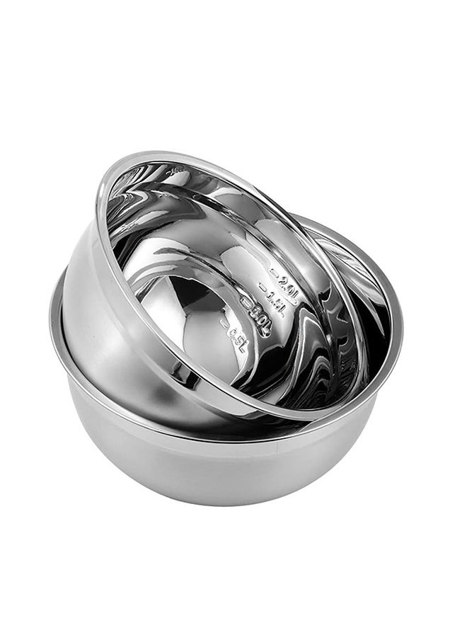 A TO Z 30 cm Stainless Steel Mixing Bowl – 4.6 Liter Capacity, 15.5 cm Deep – Mirror Finish, Deep Design, Ideal for Mixing, Dough Prep, Salad & Kitchen Use  - Image 2