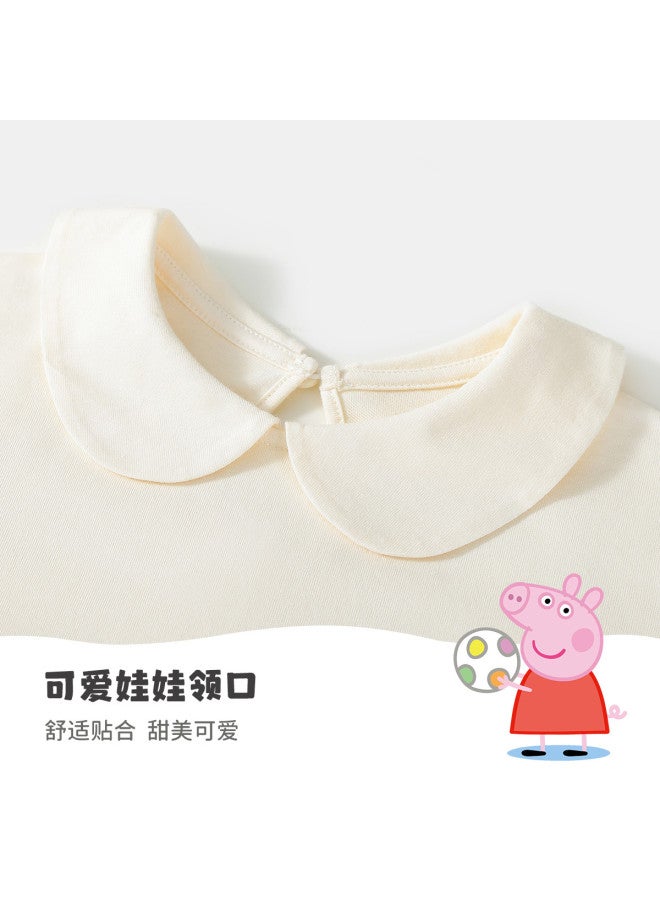 Peppa Pig 25 مجموعة كاجوال رقيقة للبنات صيفية برسوم كرتونية ملابس مريحة للأطفال الرضع - Image 4