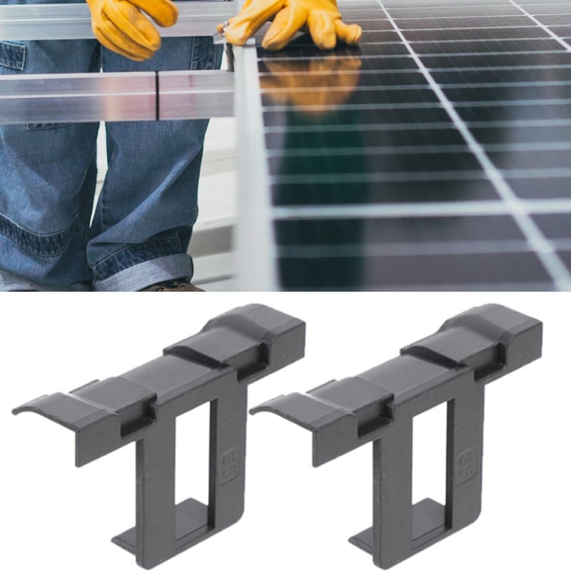 VICASKY 20pcs 35mm Solar Panel Water Drainage Clips Photovoltaic Panel Mud Drain Buckles for Outdoor Solar Array Water Guide and Debris Removal - Image 5