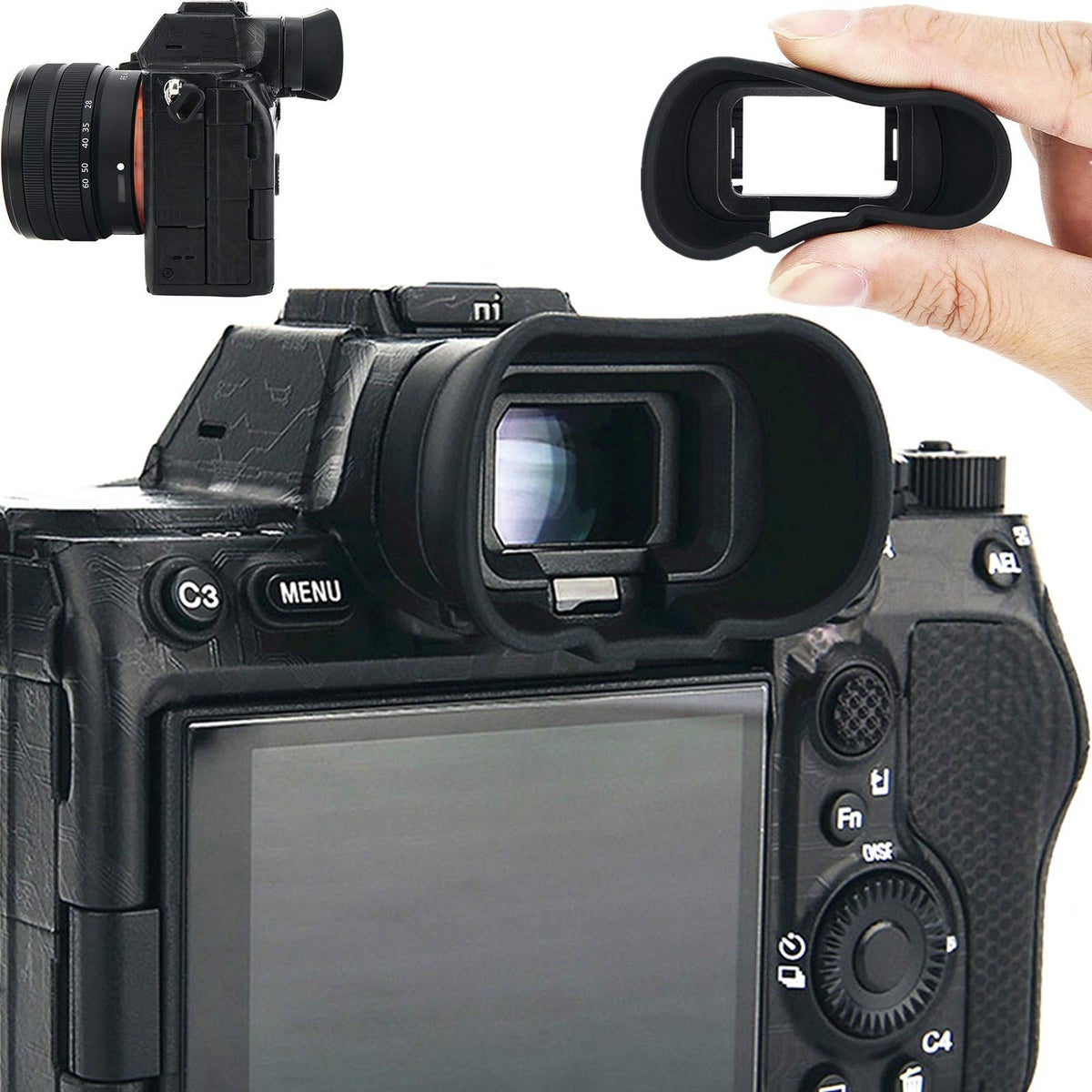 SONY SONY Soft Silicon Camera Viewfinder Eyecup Eye Cup Eyepiece For Sony Alpha A1ii A7r V ZCA47372799690956E6EBZ