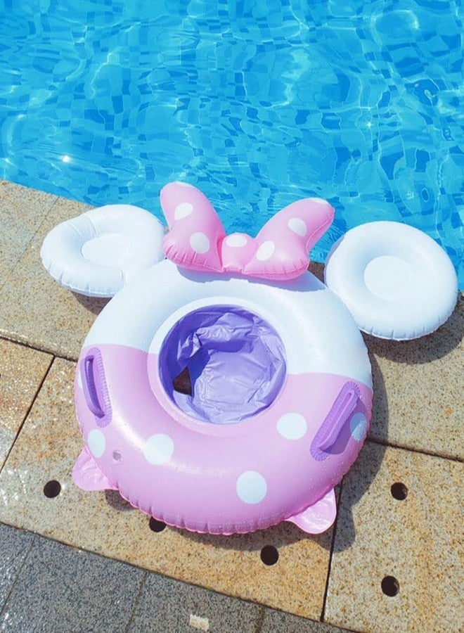 Umbresen Baby Swimming Float, Inflatable Swim Ring Cute Floaties with Seat and Handle Pool Float Toys Fun Water Raft Lounge Party Supplies for Toddler Kids Age 8-48 Months Under 44lb (Bowknot Mouse) - Image 4