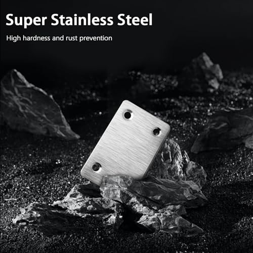 Anterrific 12 Pcs Mending Plate, 2.37 x 1.5 inch Stainless Steel Flat Plates with Holes, Straight Metal Mounting Braces Brackets Kit for Furniture, Wood Joint Connector (Silver, 2.36 inch) - Image 4